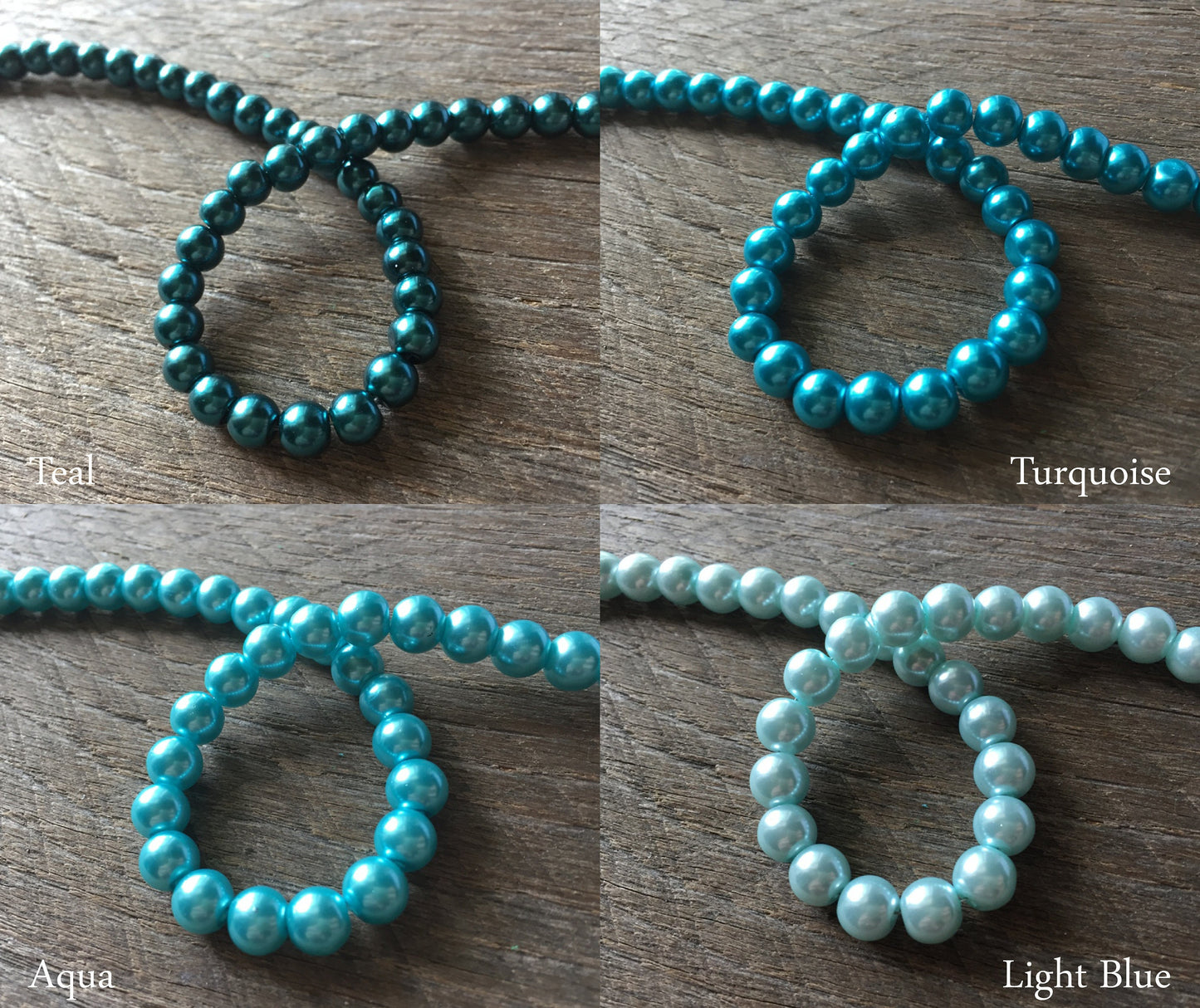 Haute Couture Pearl Necklace, High Fashion Choker Necklace 4mm, 6mm, 8mm with Adjustable 2" Extender Chain