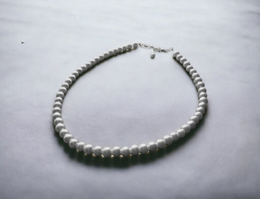 Bridal Pearl Necklace, Wedding Party Gift, White Choker for Brides, Bridesmaids, Flower Girls, and Mother-in-Law
